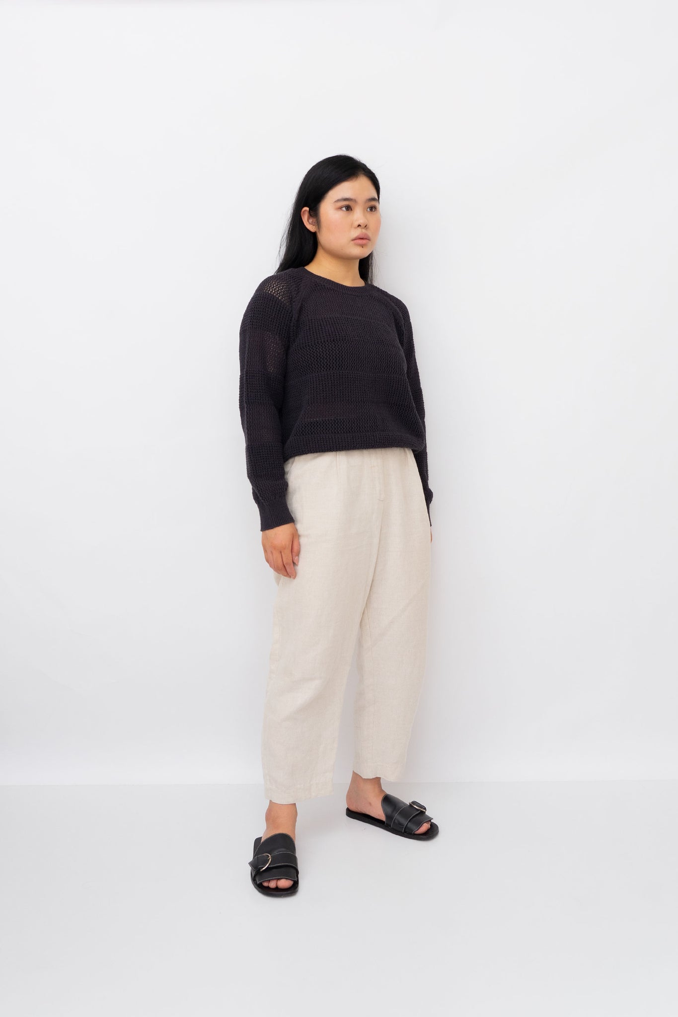 MISSING YOU ALREADY COTTON RELAXED-FIT KNIT TOP