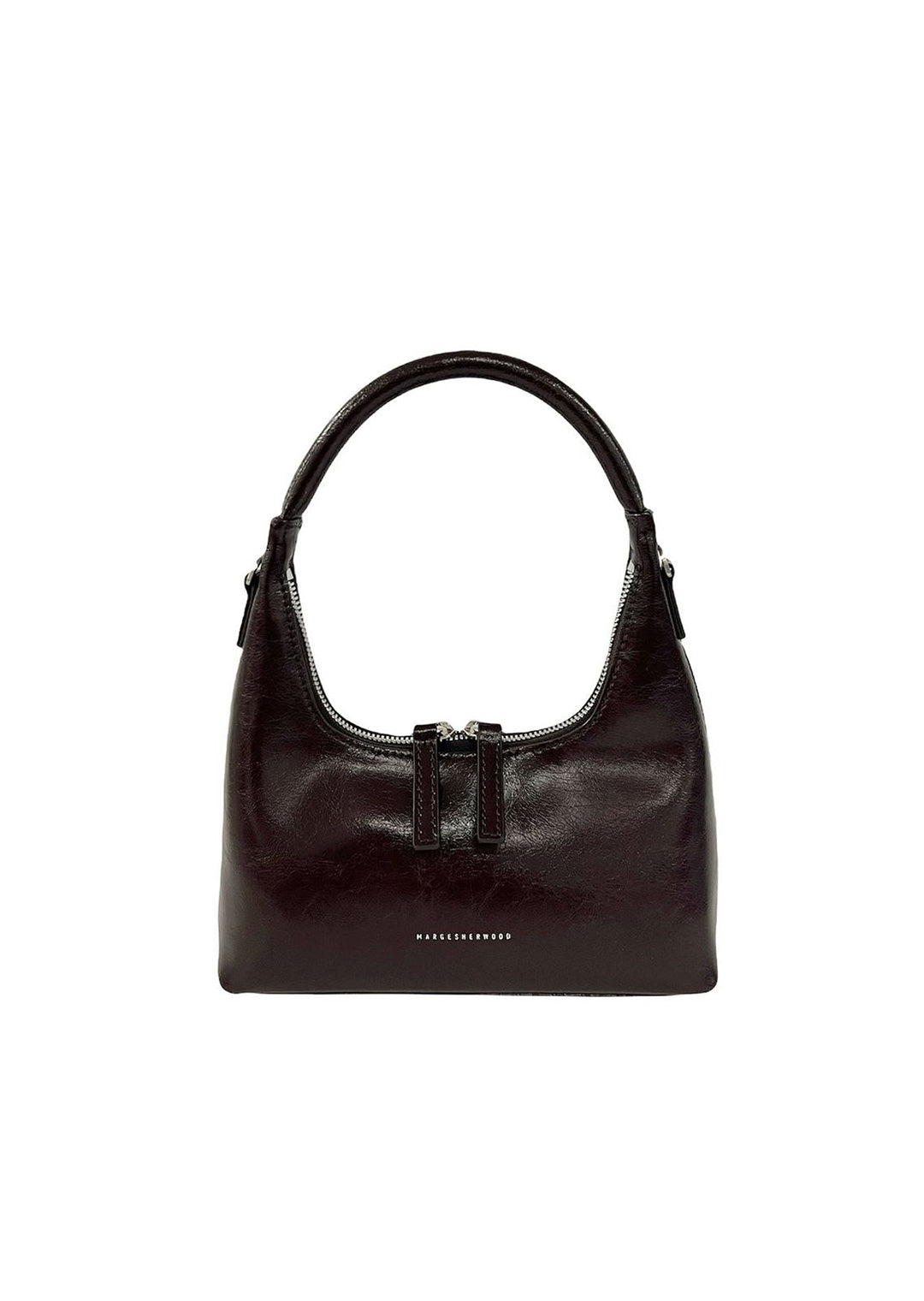 Bessette Shoulder Bag(+STRAP)_Dark brown crinkle
