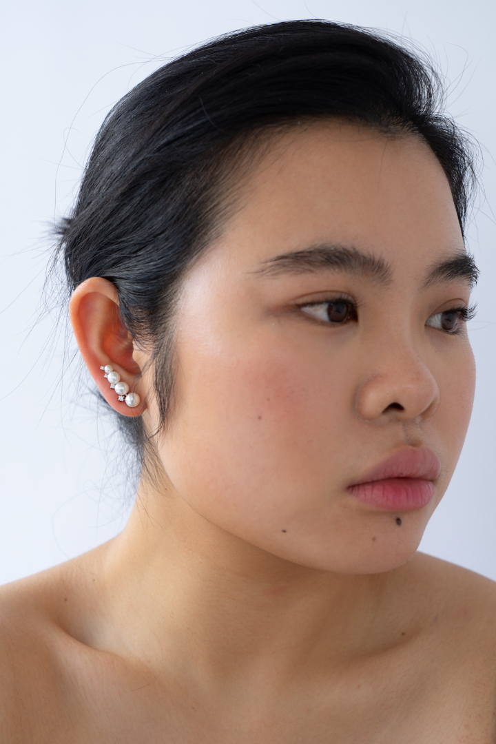 VETIVER PEARL Vetiver Bling Bling Earrings