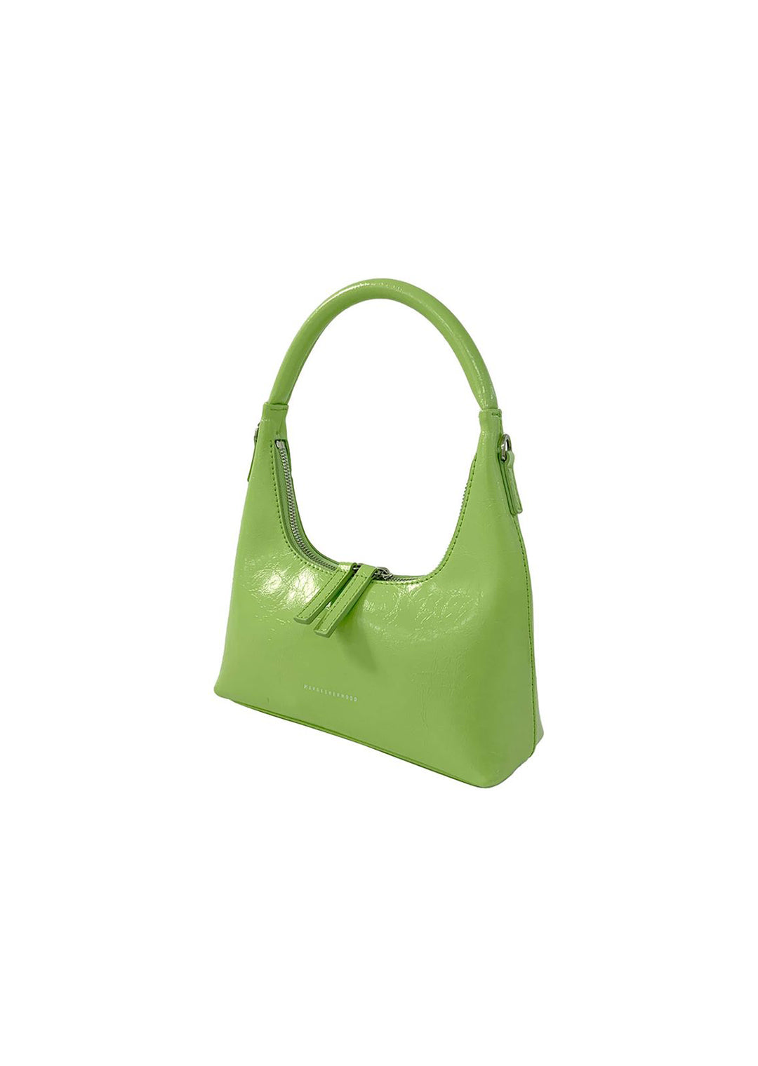 MARGESHERWOOD HOBO MINI + STRAP GREEN BEAN CRINKLE