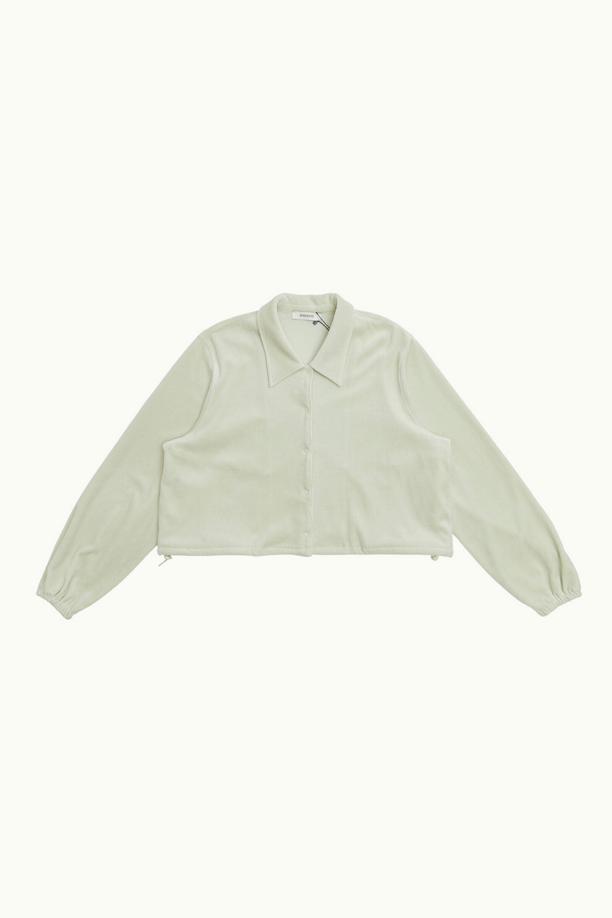 AMOMENTO VELOUR DRAWSTRING BLOUSON