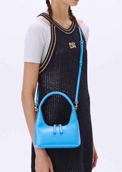 [Margesherwood] / ☆ HOBO MINI / pastel blue pull-up crinkle Marge Sherwood Blue Mini Outpocket Bag Marge Sherwood