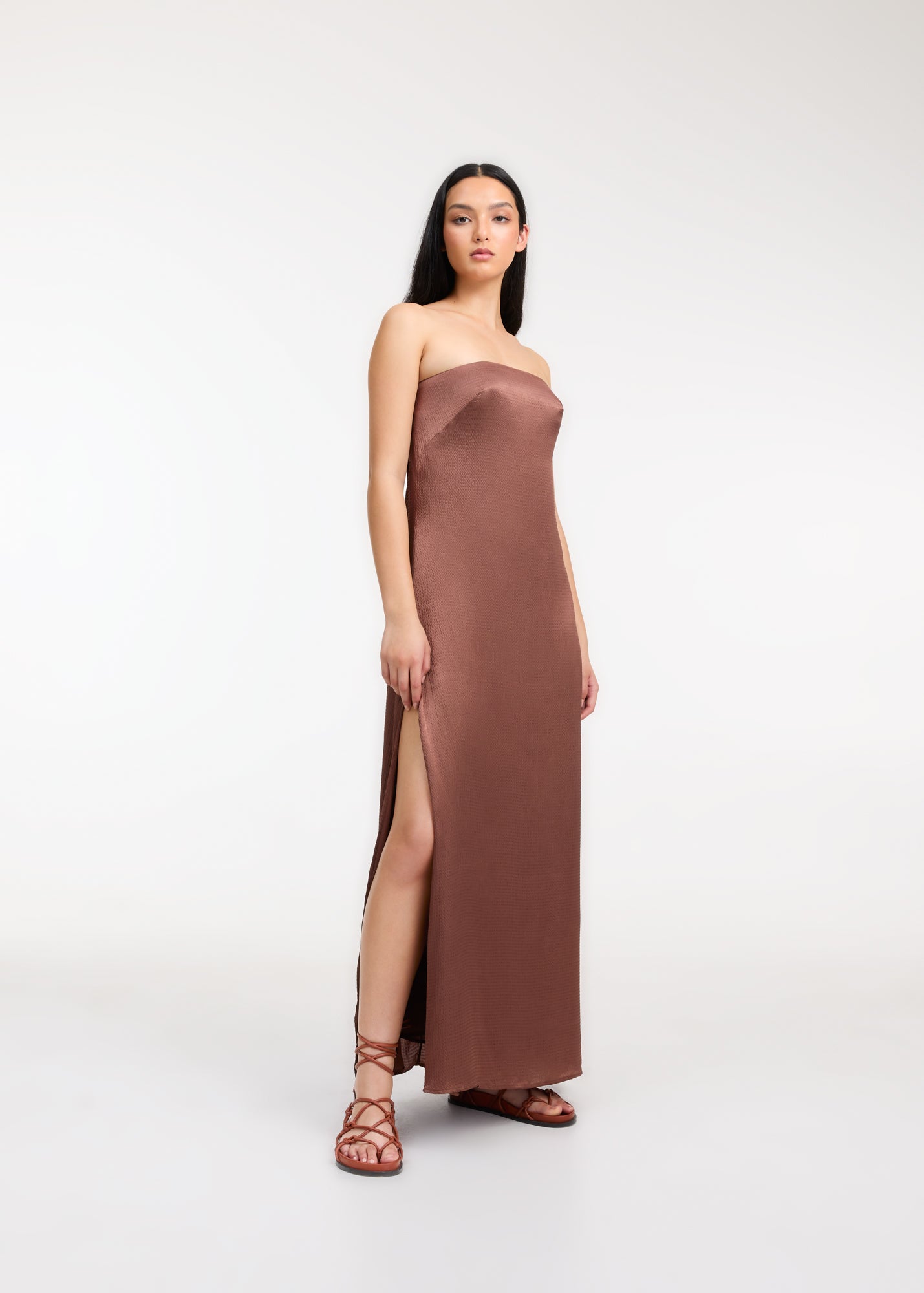 ROAME ARCH DRESS IN COCOA
