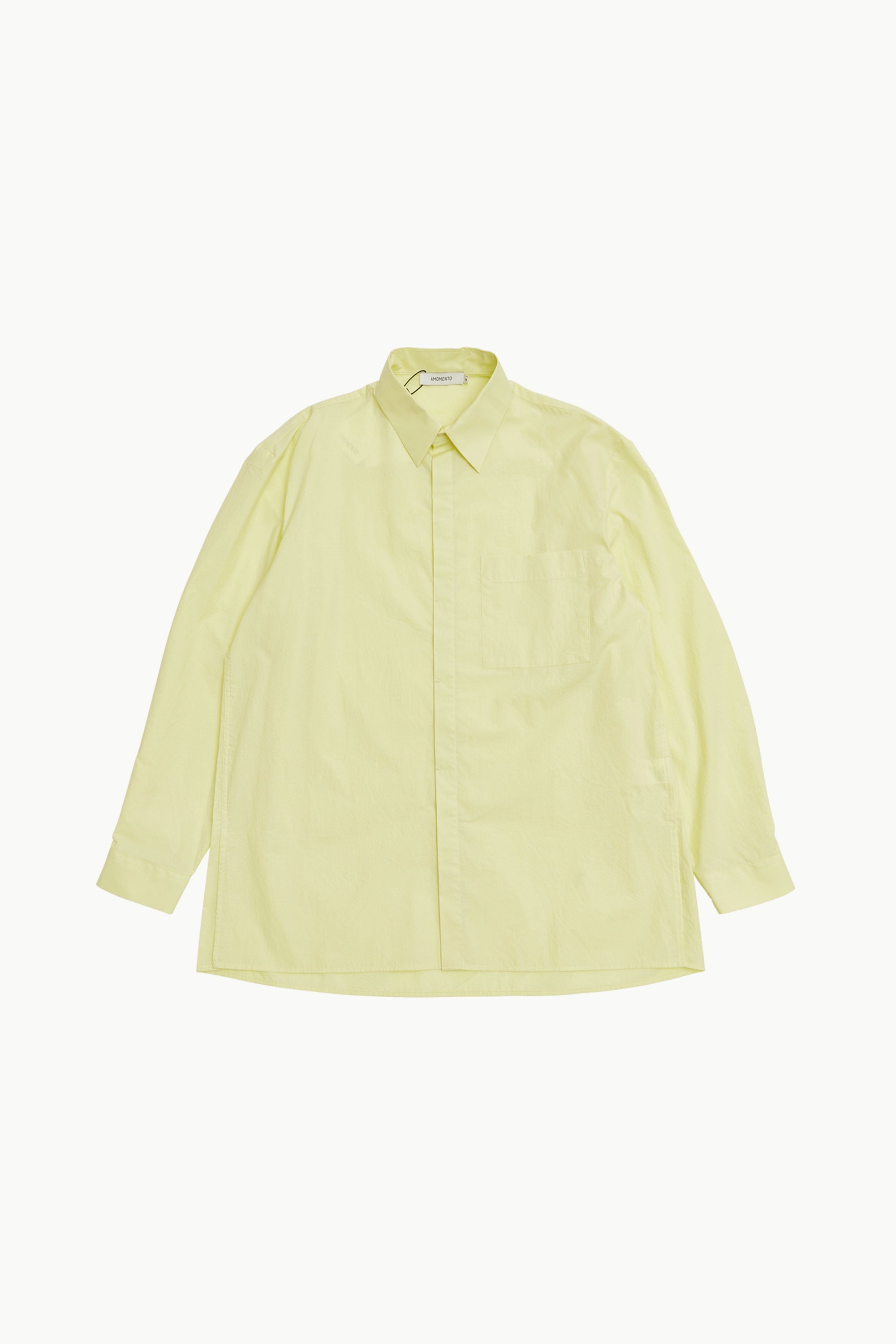 AMOMENTO SQUARE POCKET OVERSIZED SHIRT