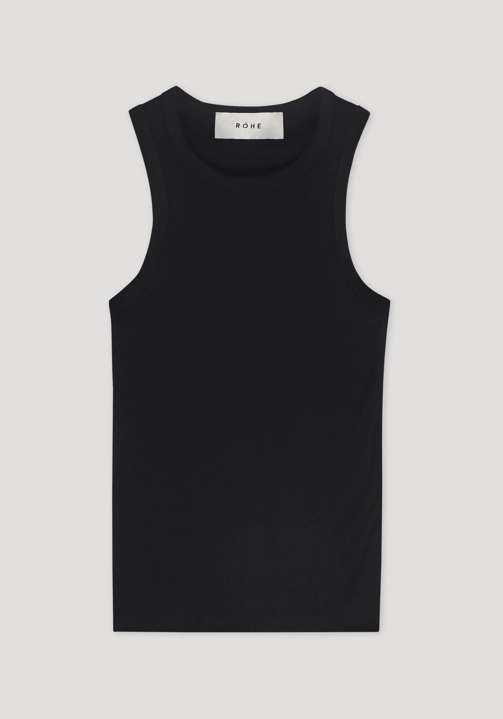 RÓHE COTTON-BLEND RIB TANKTOP