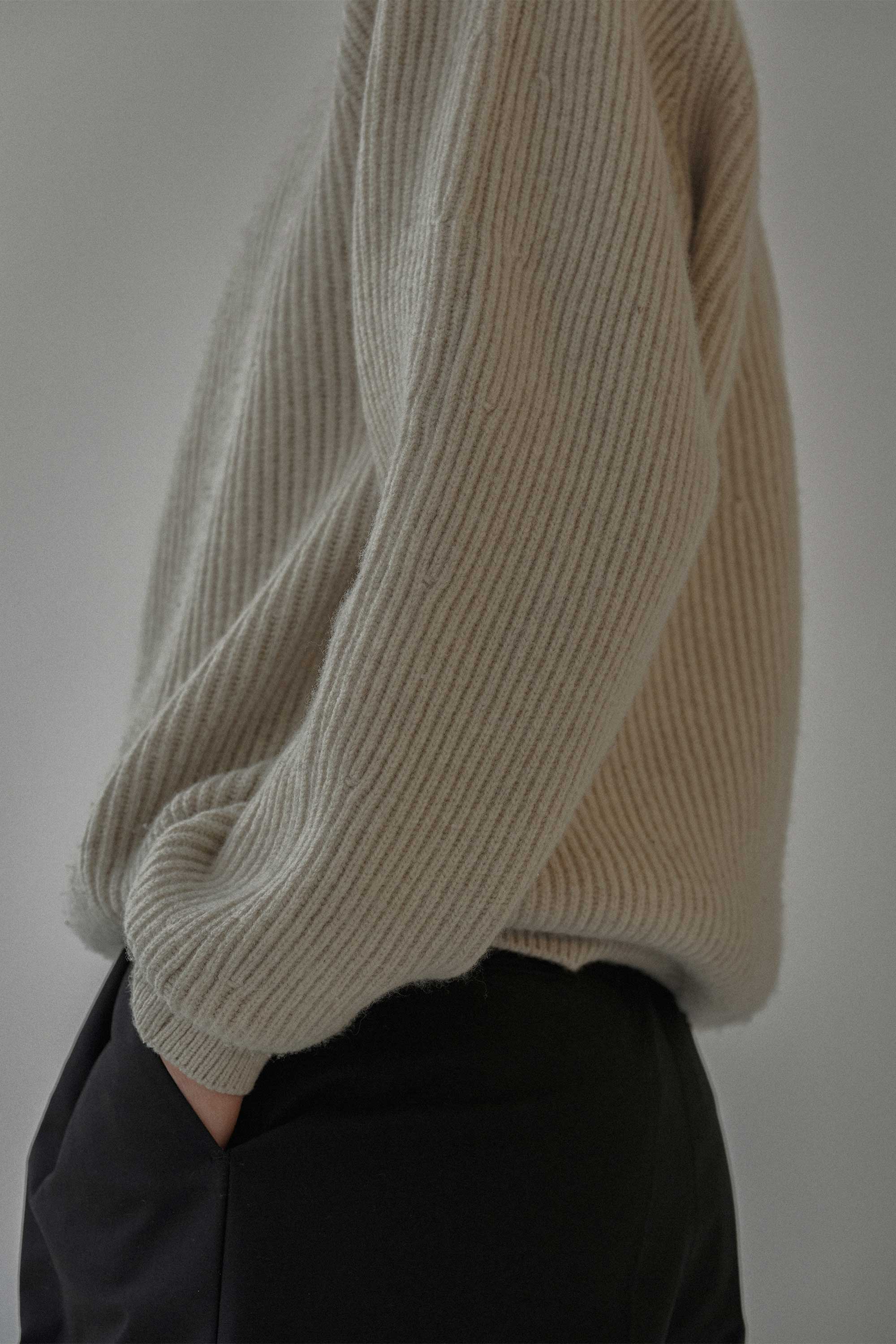 NOTHING WRITTEN VOLUME RIBBED KNIT