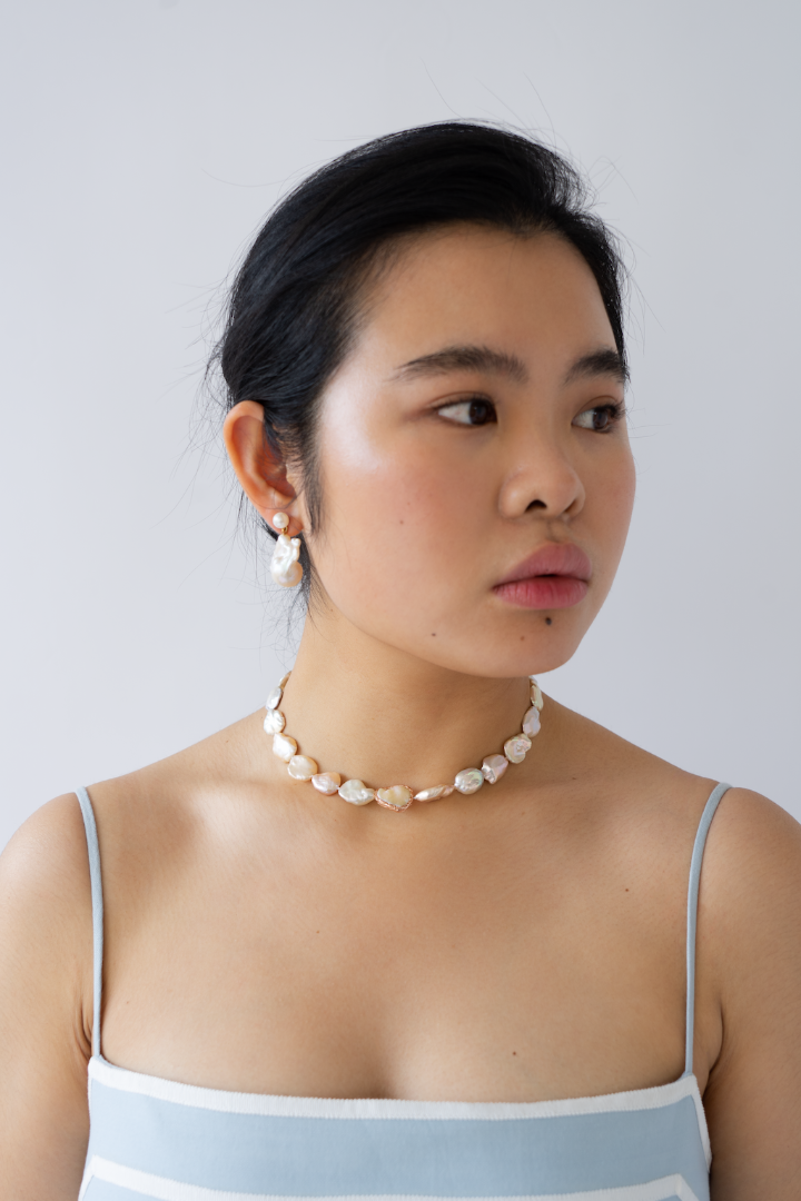 VETIVER PEARL Freshwater Pearl Necklace