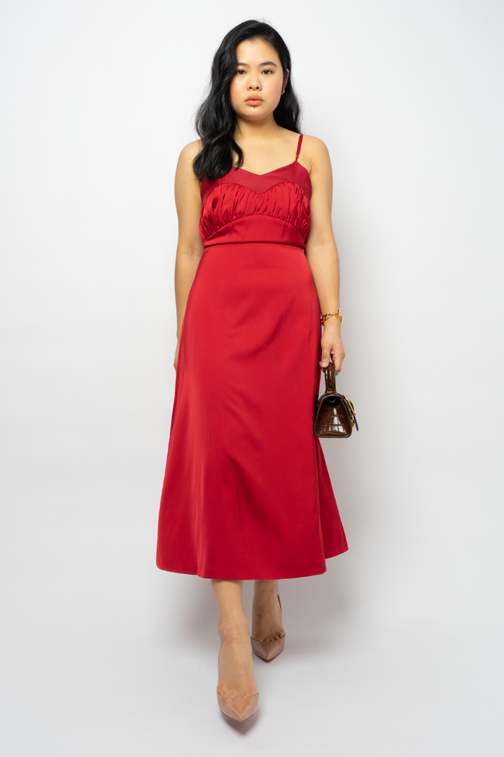 MODA DE LITA RED TAREK DRESS