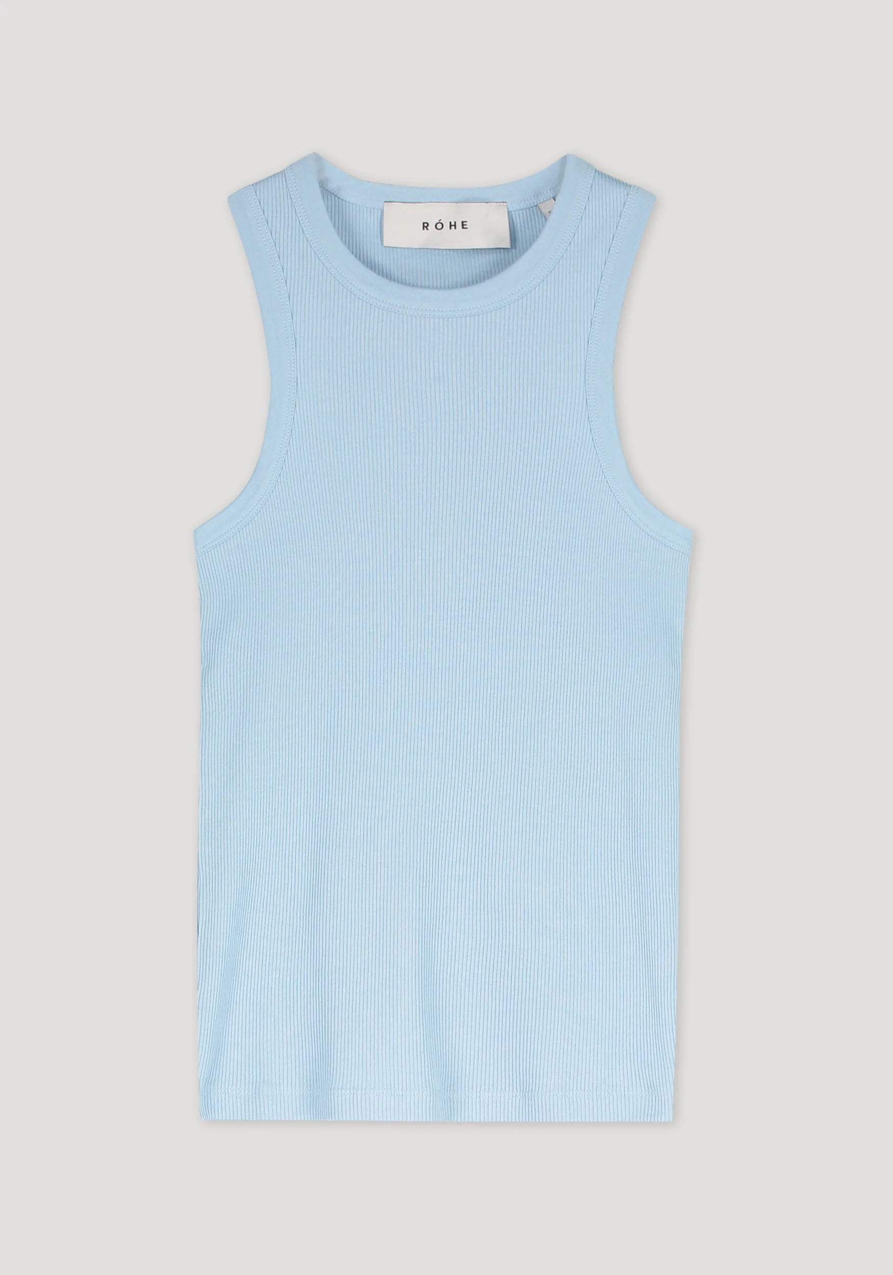 RÓHE COTTON-BLEND RIB TANKTOP